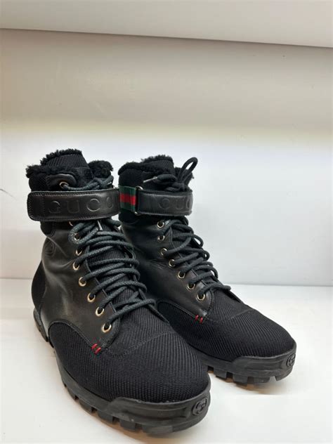 gucci sherpa boots|Gucci Sherpa Web Hiking Boots .